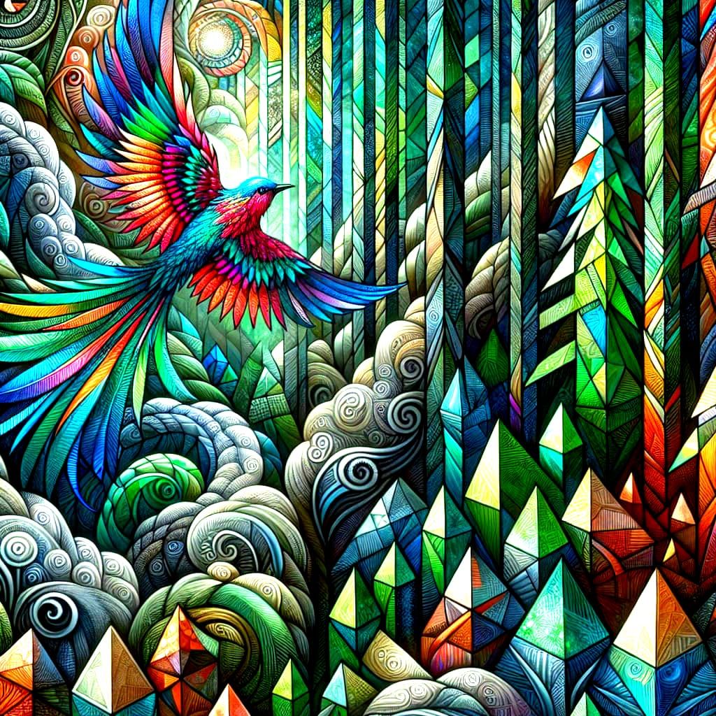 Bird in Harmonious Constructivist Forest