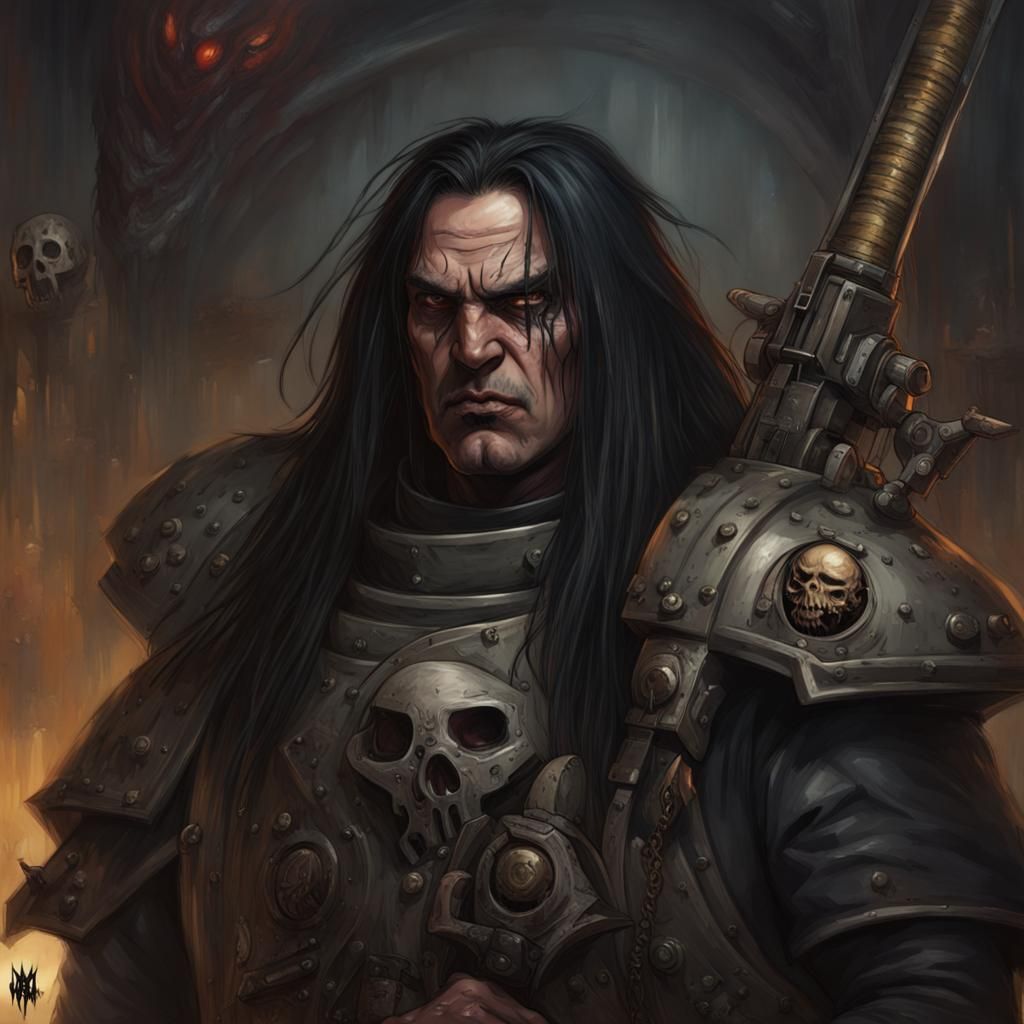 Nathan Explosion as Warhammer 40K Chaos Marine