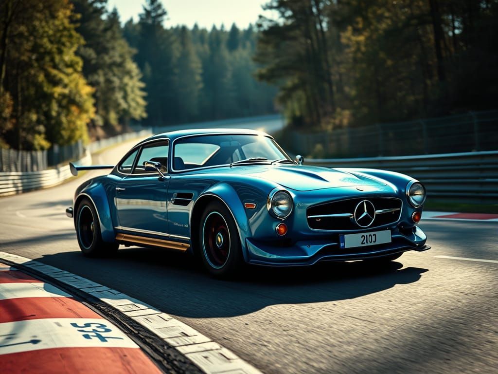 Surreal 2025 Mercedes Concept Speeds Through Nordschleife