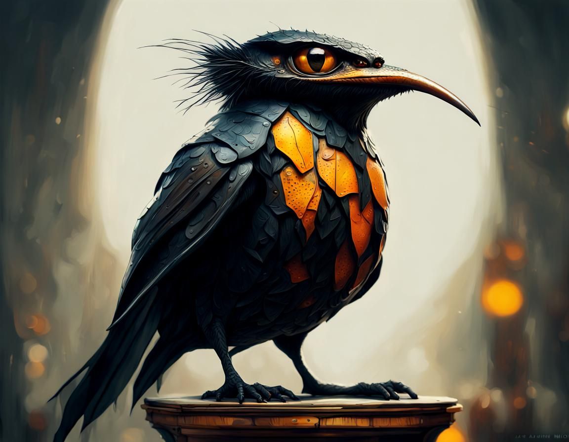 The Amber Breasted Bully Bird