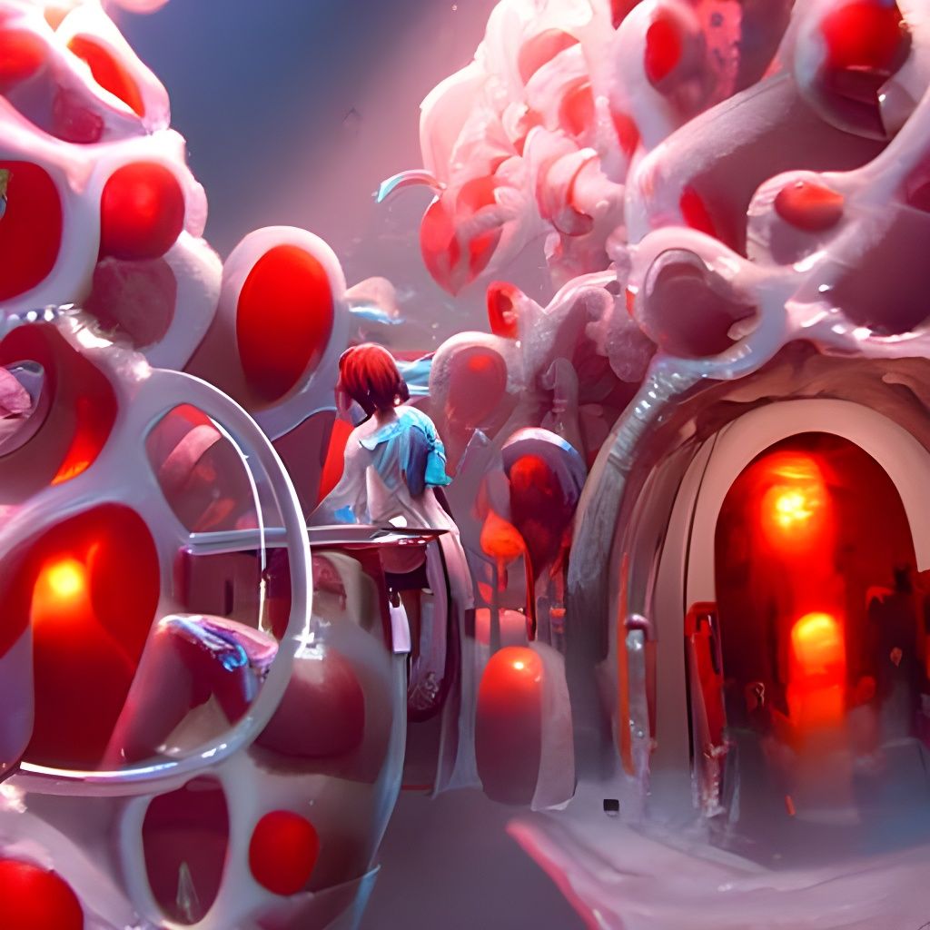 Cloning Station with Scientists: Anime Key Visual