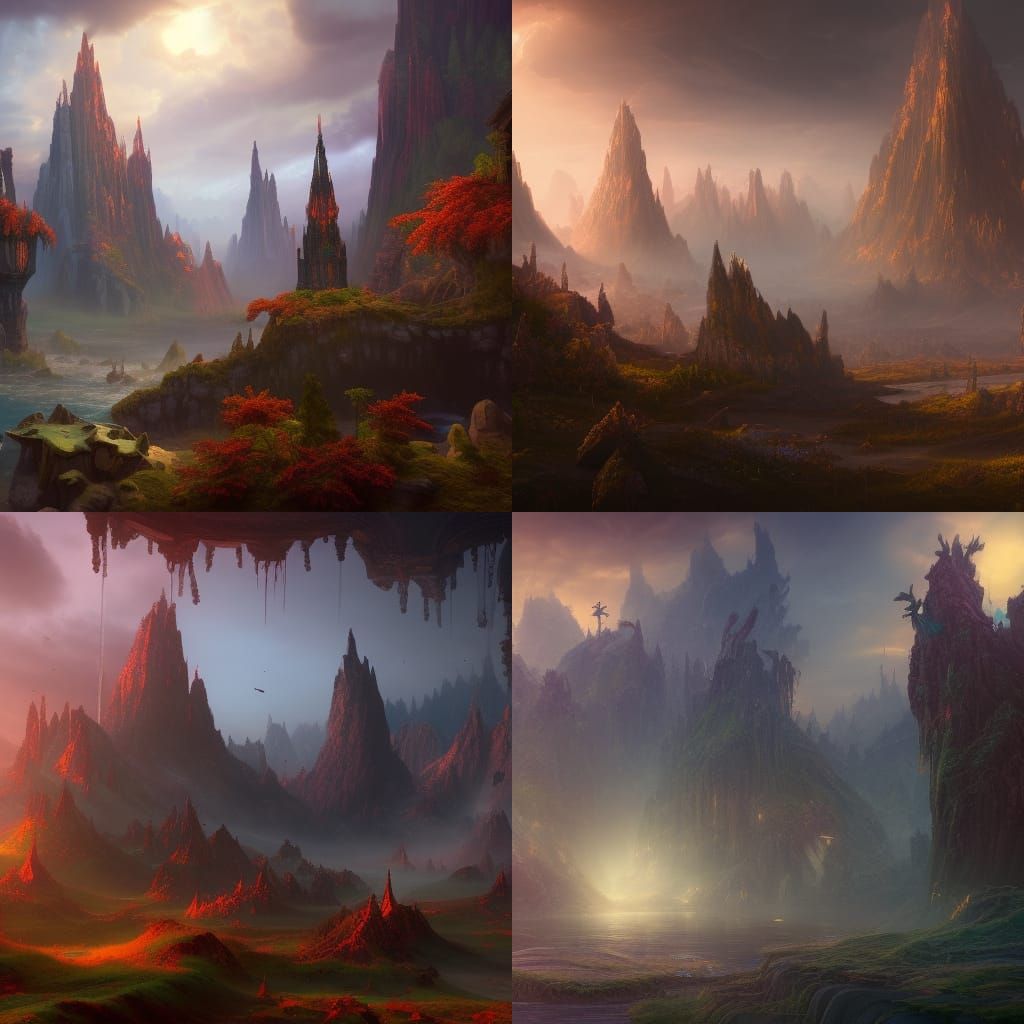 Fantastical Final Chapter Matte Painting in Deep Color