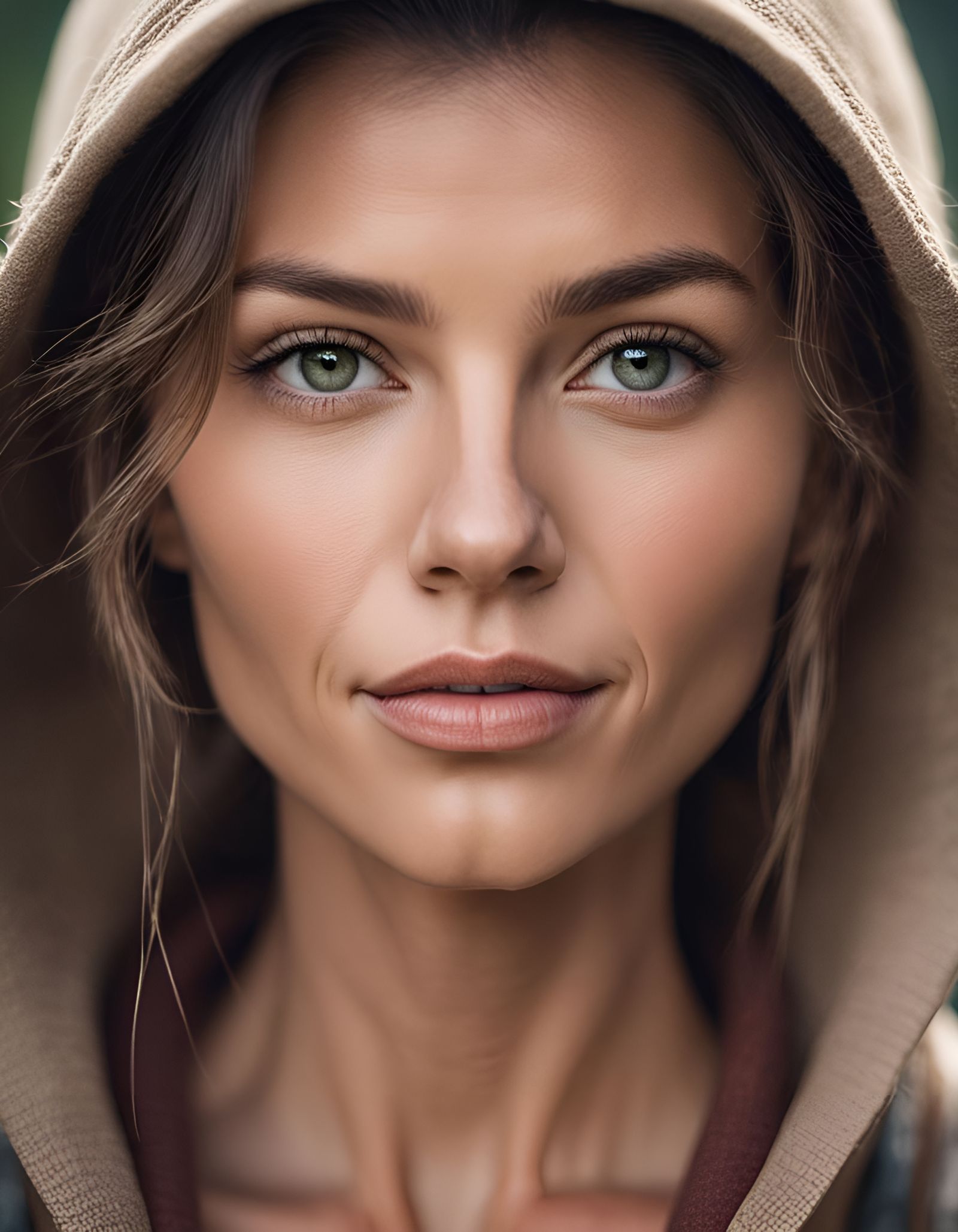 Perfect Woman Portrait in Hyperrealistic Style