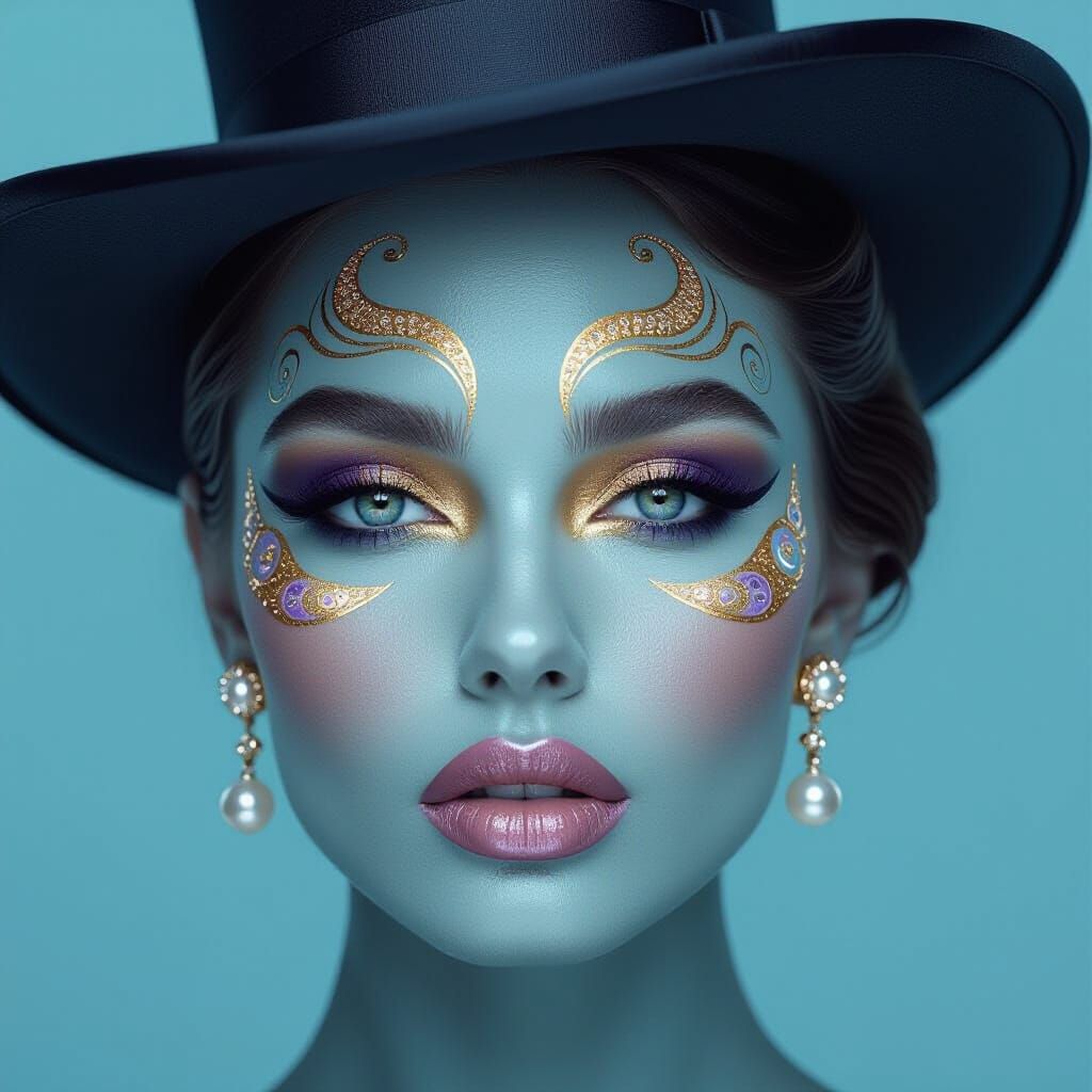 Azure Blue Body Art 3