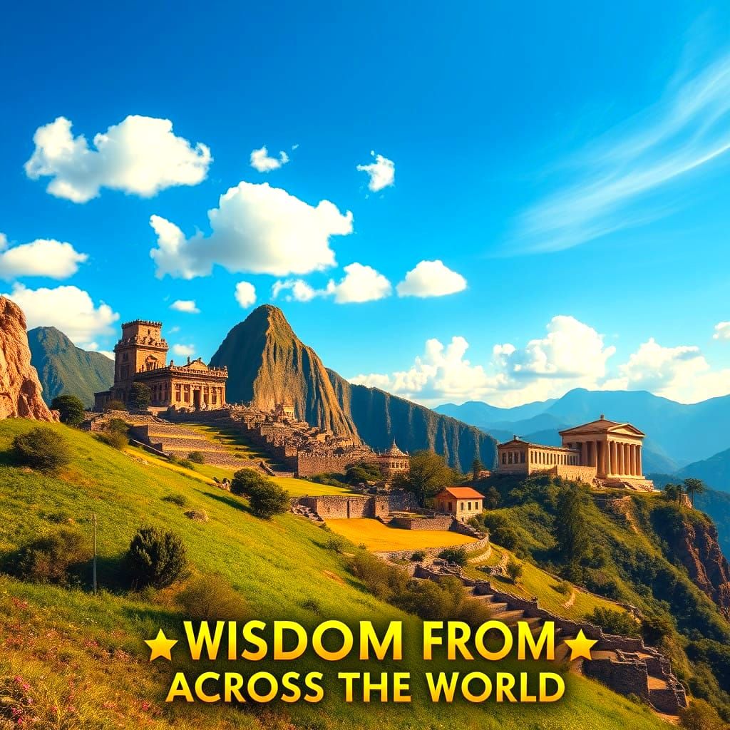 Ancient Temples Across the Globe in Vibrant Cinematic Style