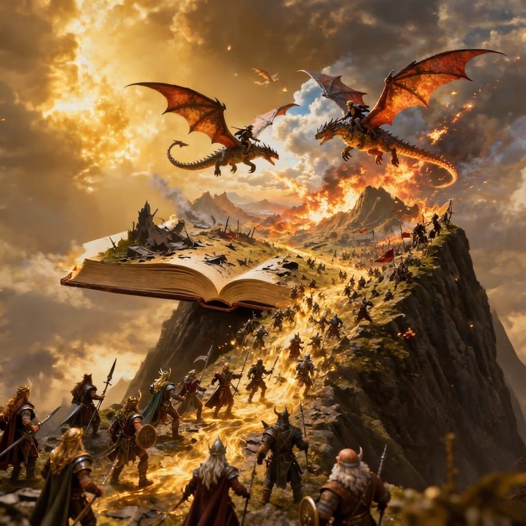 Warriors March Uphill Towards Mysterious Book