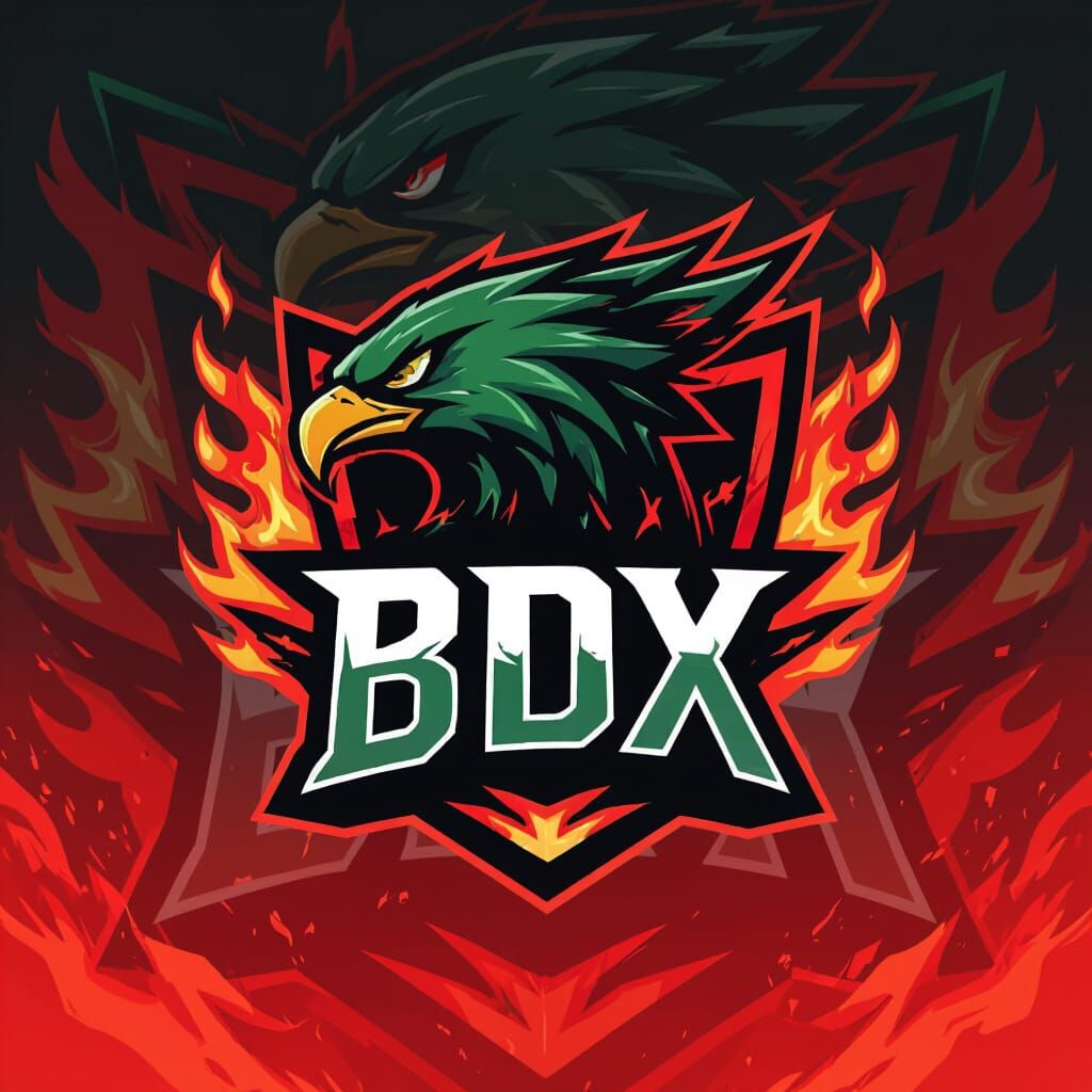 Fierce Bangladeshi Esports Team Logo: BDX in Modern Style