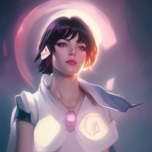 Hyperdetailed Portrait of Sailor Saturn in Unreal Engine