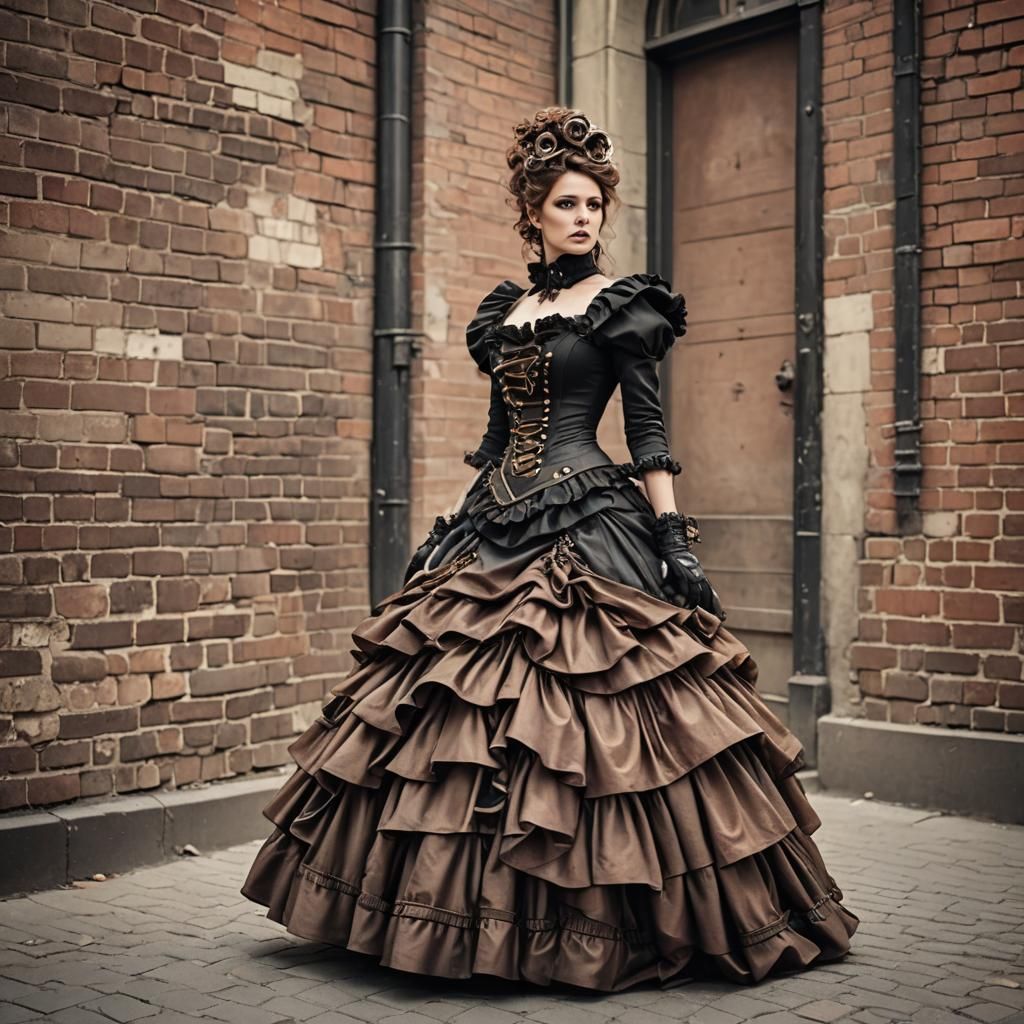 Steampunk world: The ballgown
