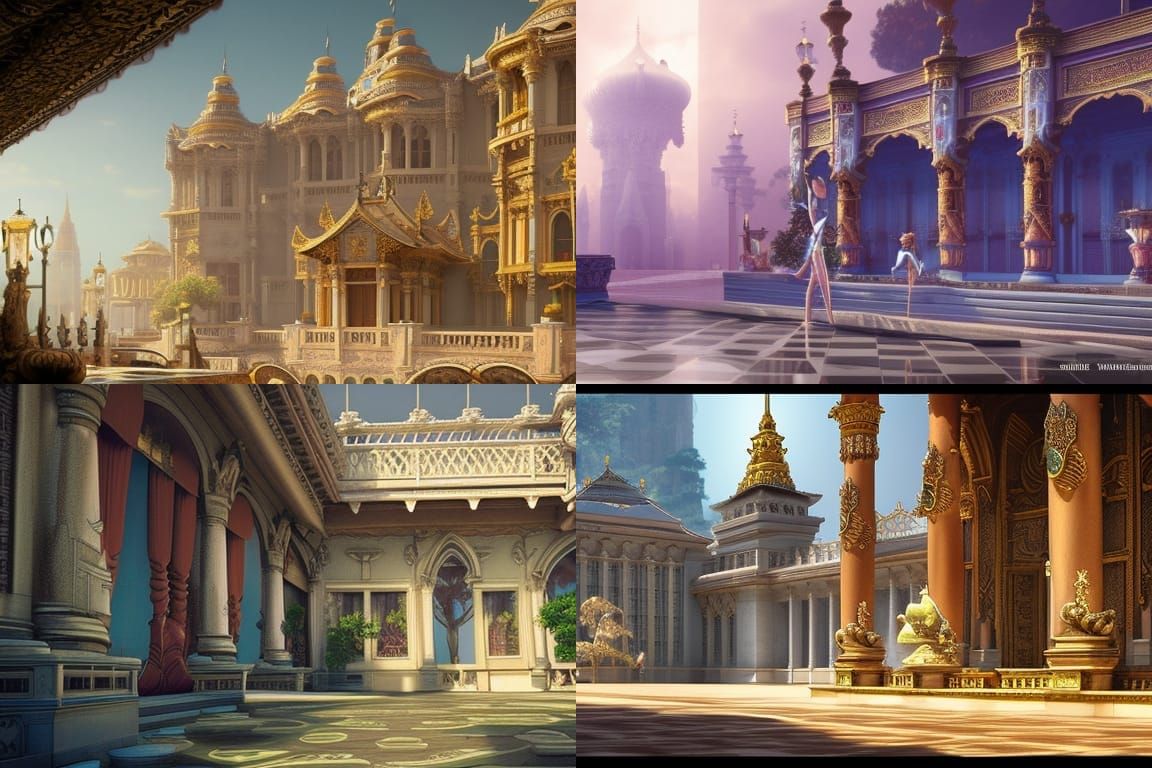 Xanadu Palace: Royal City in Ghibli Style