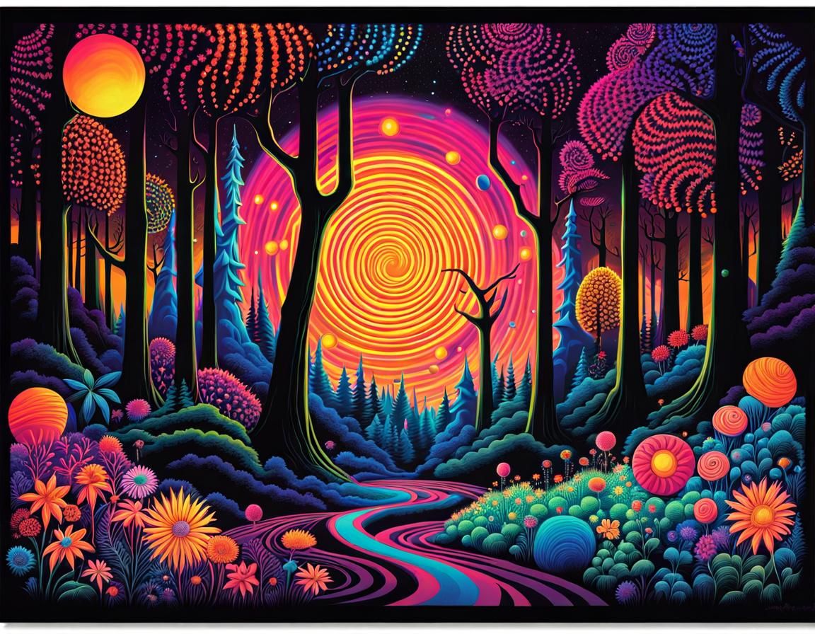 Black light poster