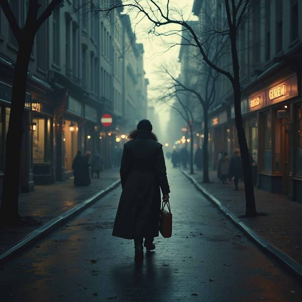 Woman Approached in Mysterious Sunless City