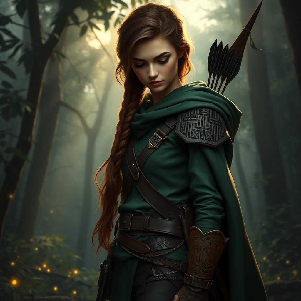 Enchanted Forest Ranger in Hyperrealistic Portrait