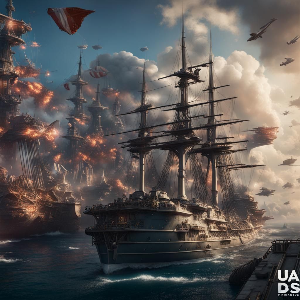 Military Forces Celebration Day: Detailed Matte Painting