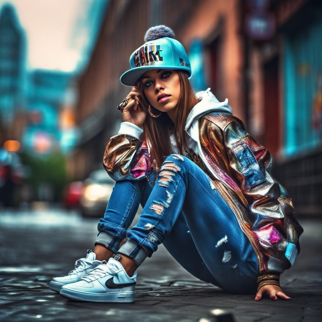 Hip Hop Fashion Girl in 4K HDR