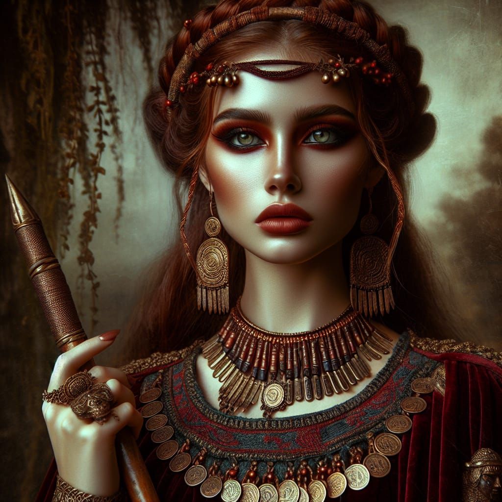 Bronze Age Canaanite Goddess Anant in Digital Art