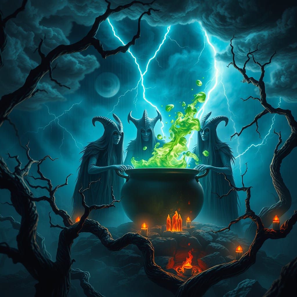 Macbeth Witches Unleash Thunderous Magic