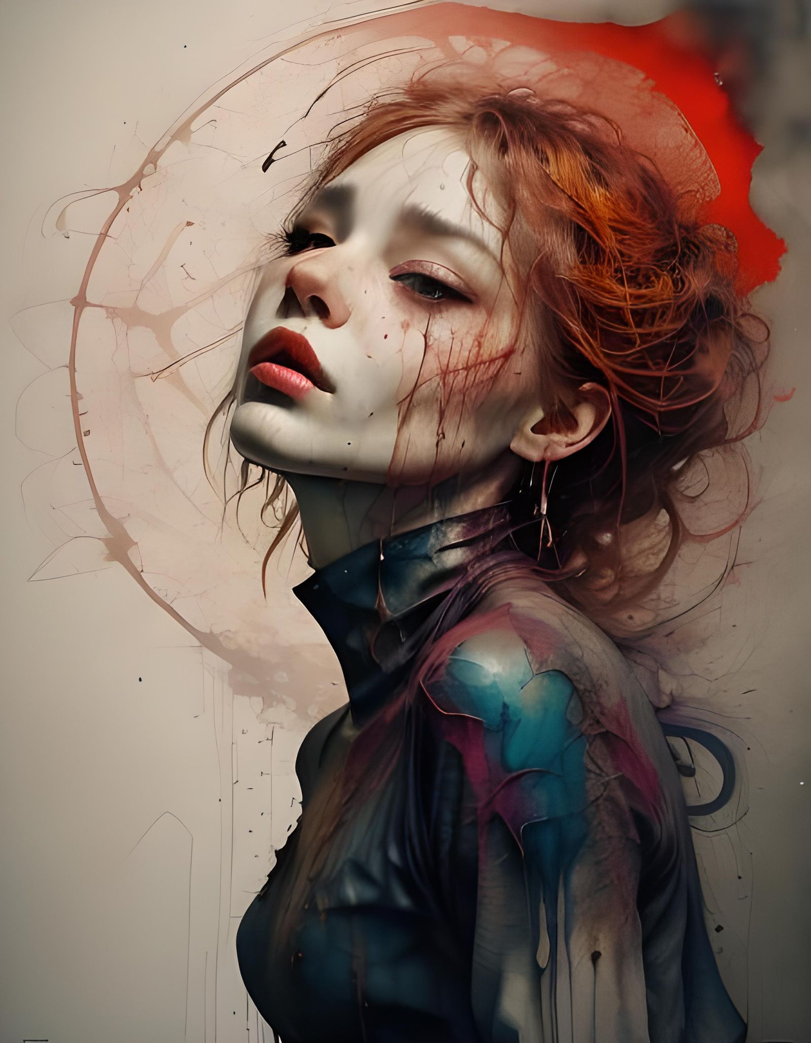 Vibrant Pop Art Explosion of Heavenly Beauty