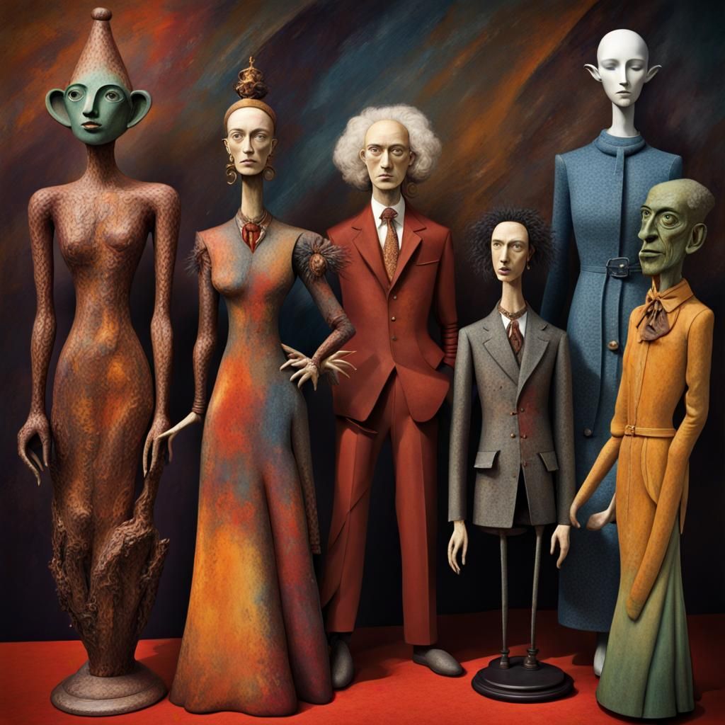 Surreal Fashion Dream at the Oscars: Dark Fantasy Art