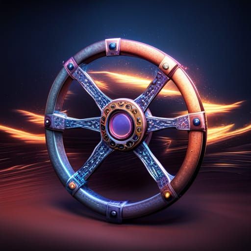 Glitter Steering Wheel as Detailed Matte Painting