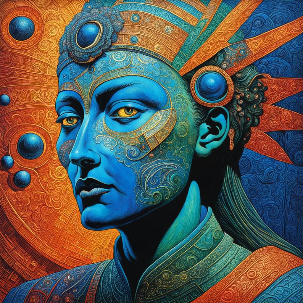 Visionary Art with Dynamic Lighting and Vivid Colors