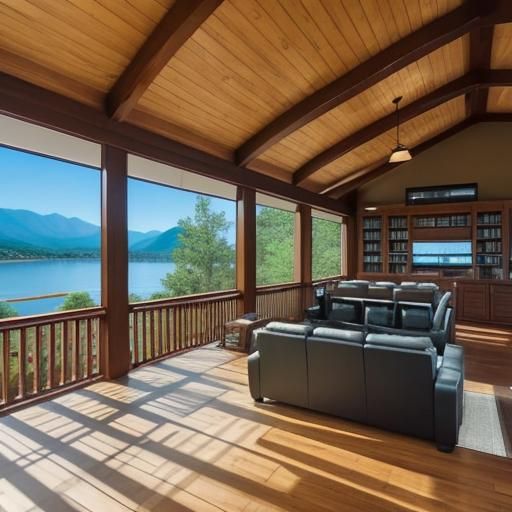 Self-Cleaning Smart Home with Entertainment Area