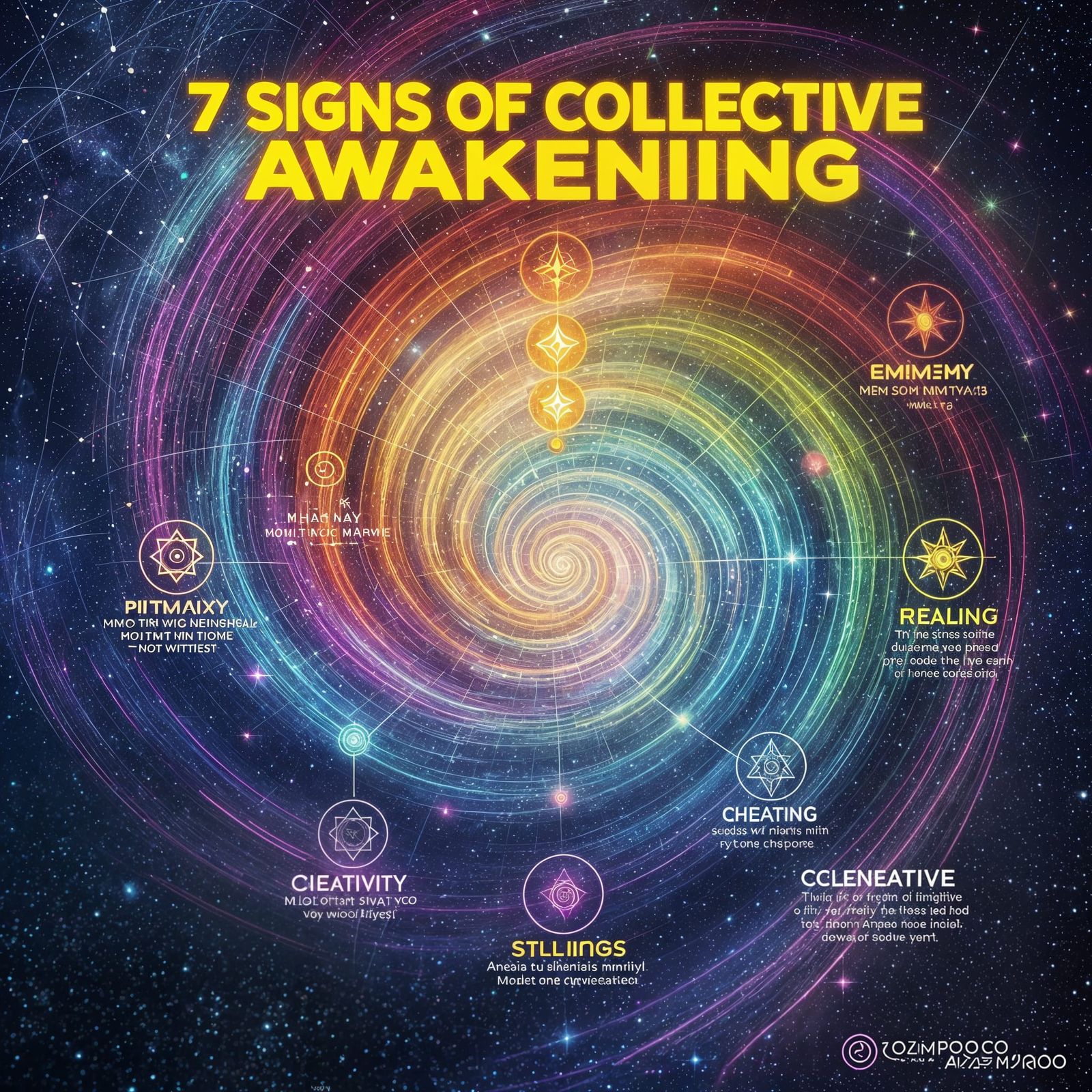 Infographic: 7 Signs of Collective Awakening Cosmic Spiral