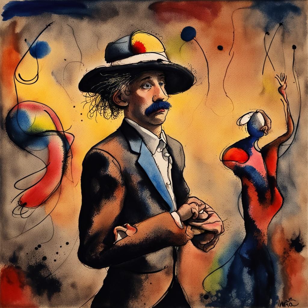 Feral Dancer: Impressionistic Ink and Watercolor Sketch