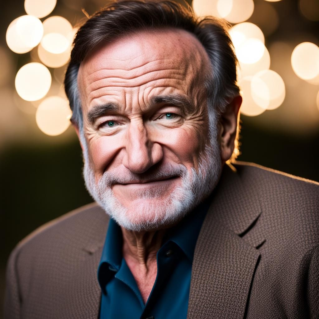 Robin Williams Portrait in Natural Lighting