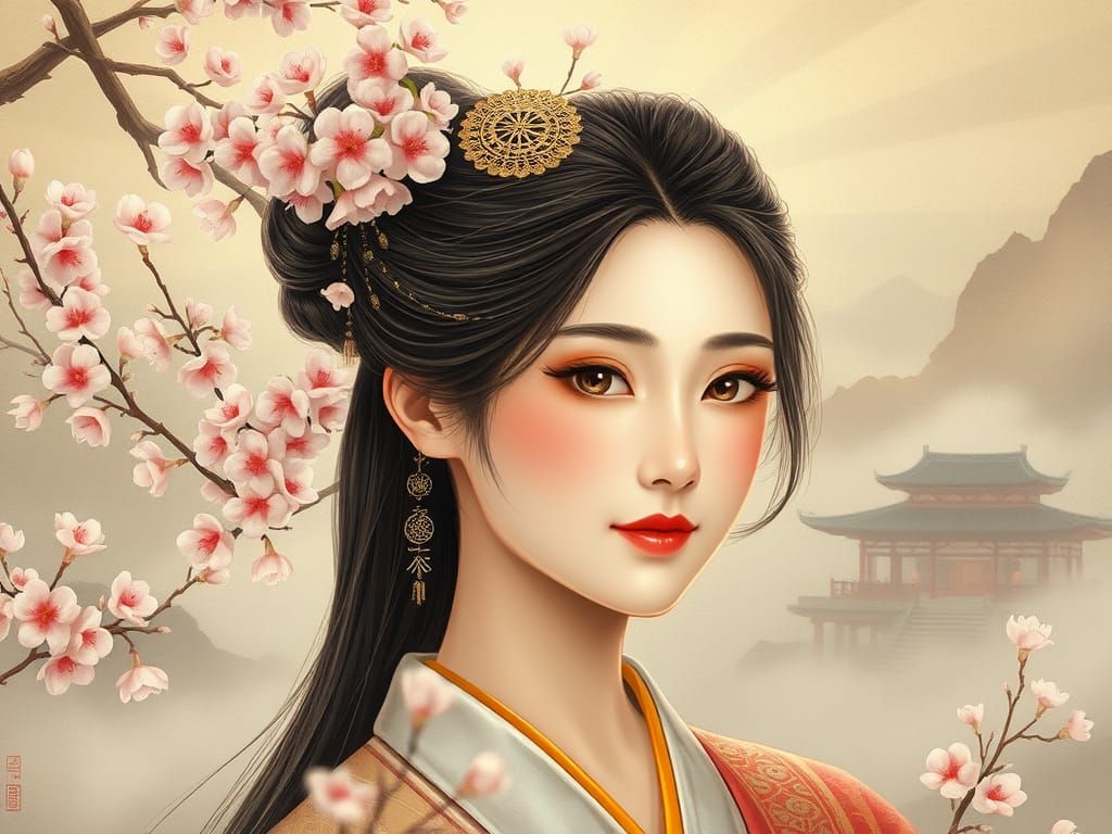 Asian Beauty in Timeless Elegance