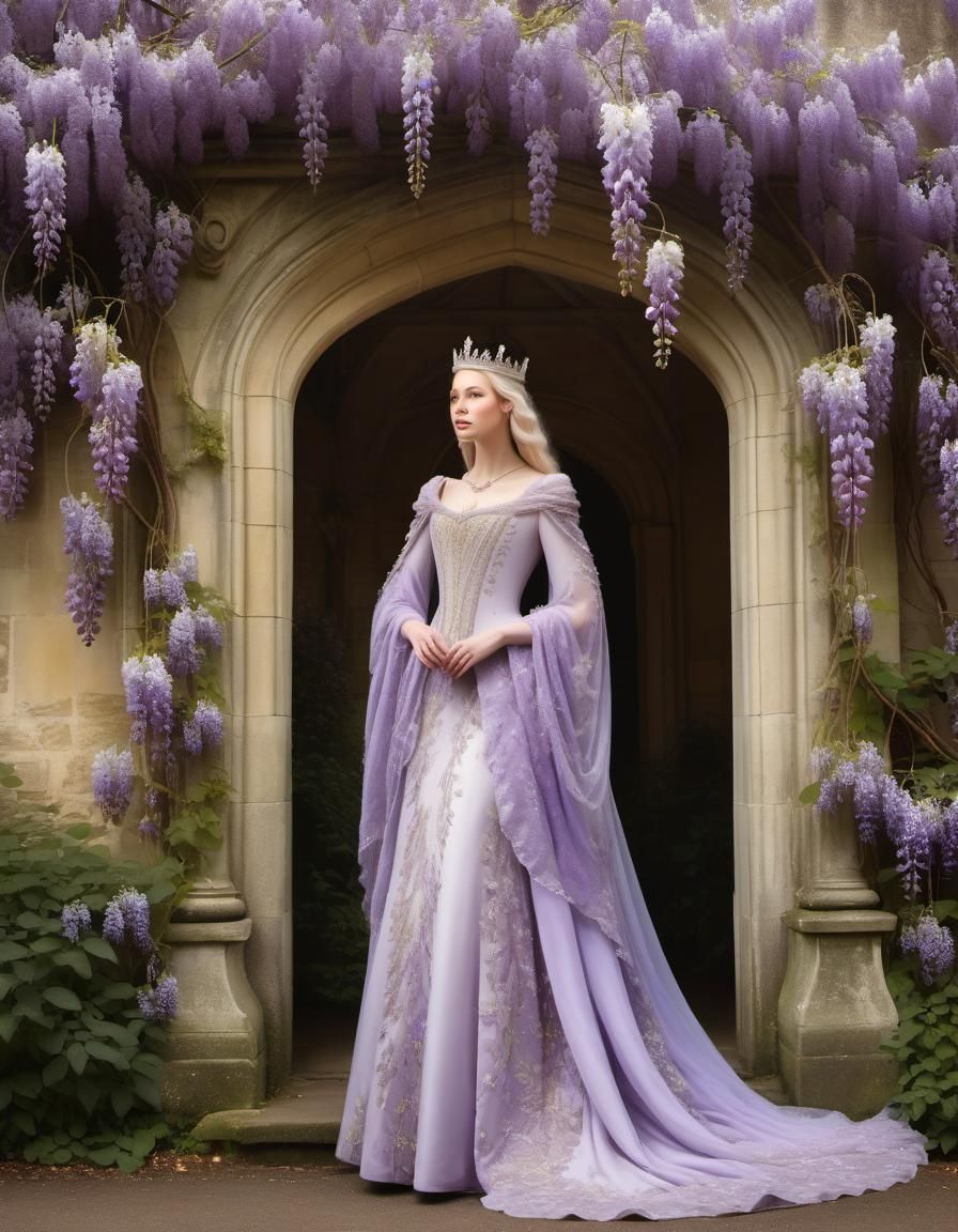 Ethereal Fairy Tale Queen in Fantasy Art Style