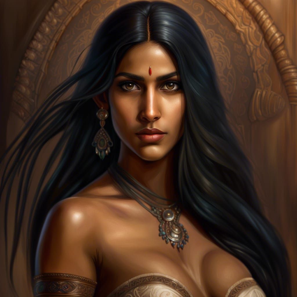 Hyperrealistic Photo of a North Indian Girl