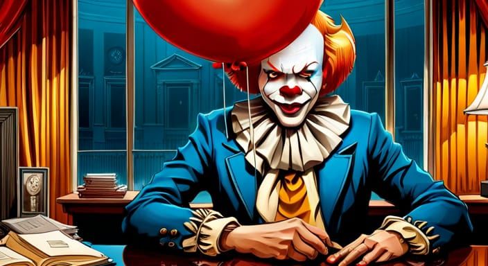 President Pennywise "I'm concerned my balloon never goes up far, I will therefore tackle inflation first!"
