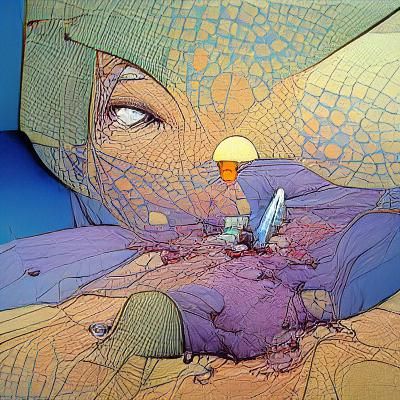 Abstract Moebius Strip Geometric Art