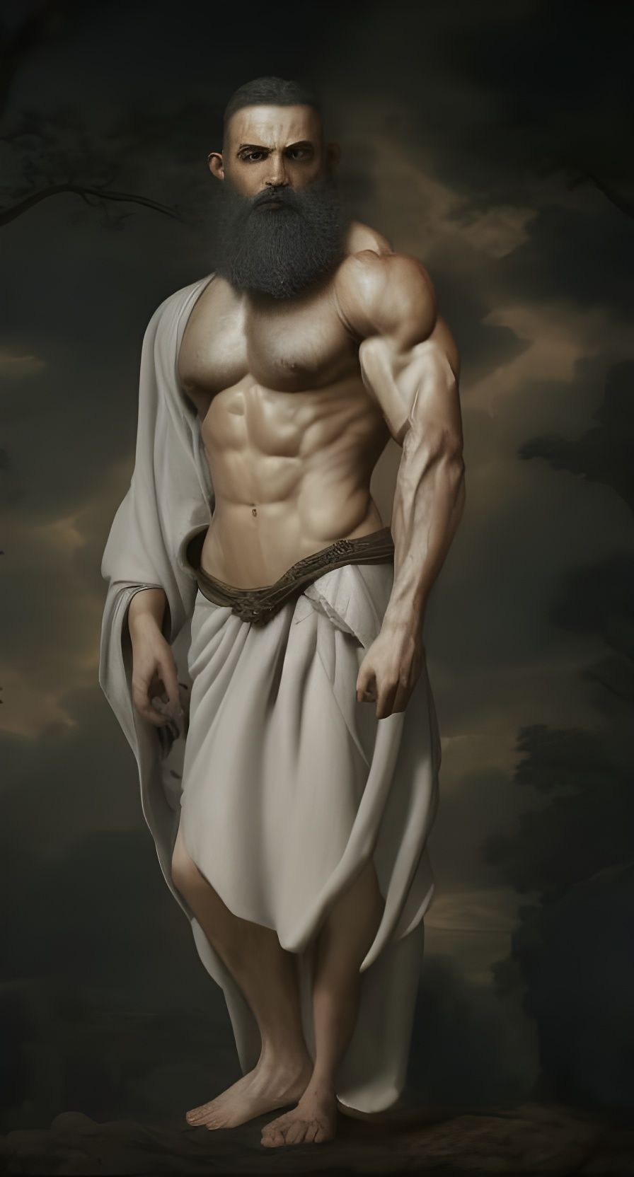 Arcadian Philosopher in Detailed Matte Painting