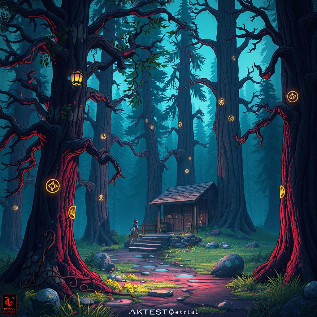 Gravity Falls: Detailed Matte Painting in 8K