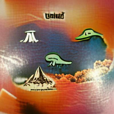 Retro Album Art: Floating Islands and Dinosaur UFO