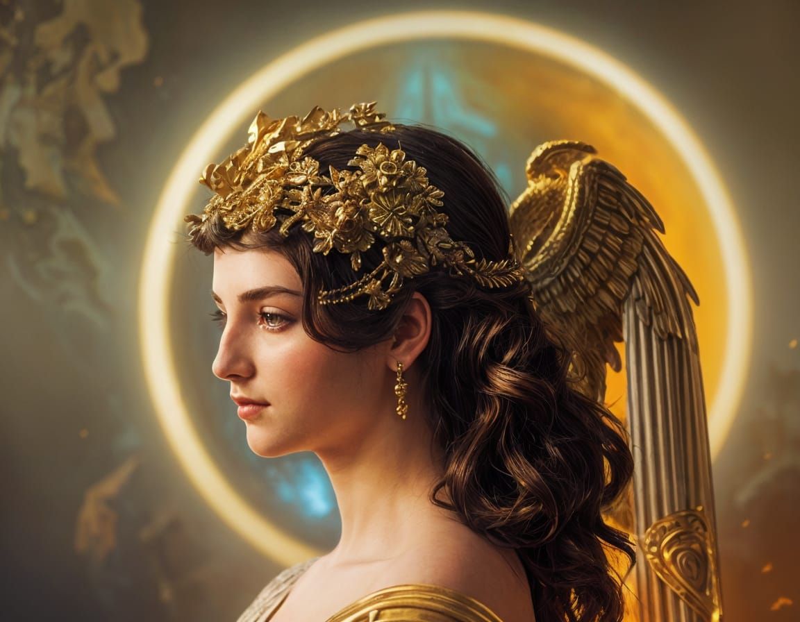 Athena Portrait: Hyperdetailed Ornate Artstation Concept