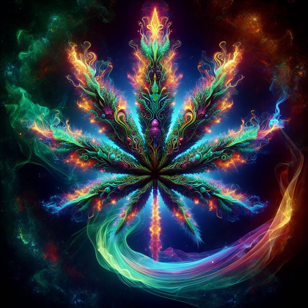 Cannabis leaf