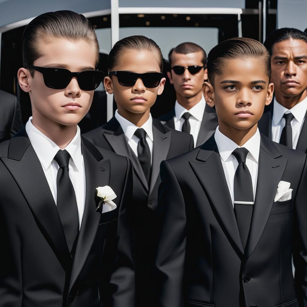 Young Bodyguard in Suit and Shades