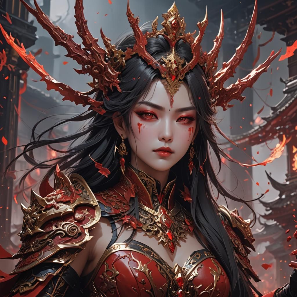 Blood Empress in 3D Anime Art