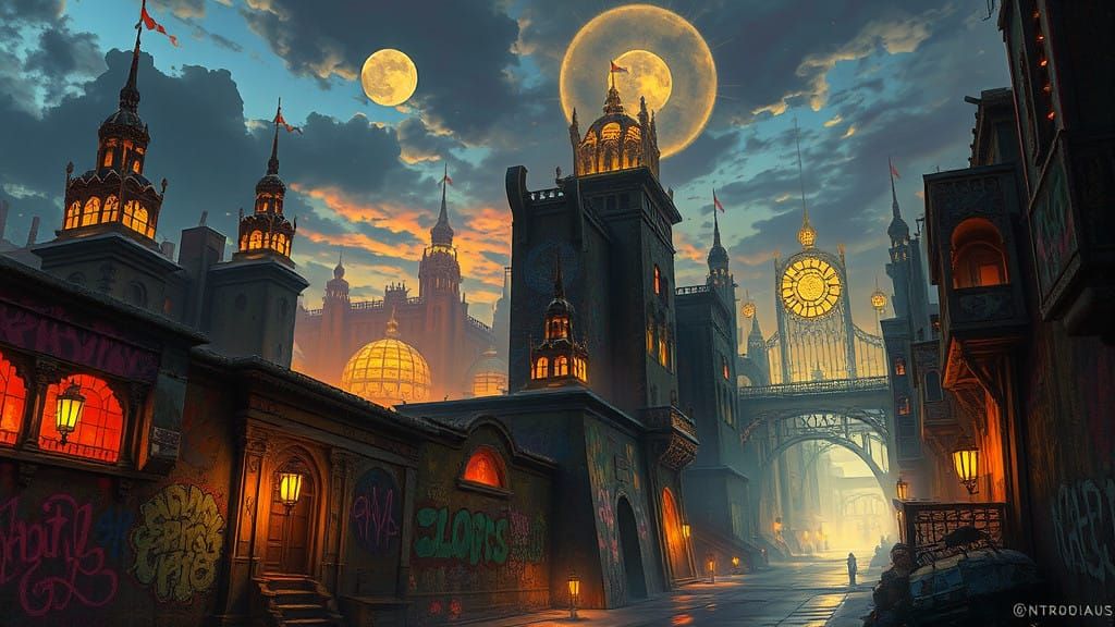 Dreamscapes of Magical Cities at Dusk