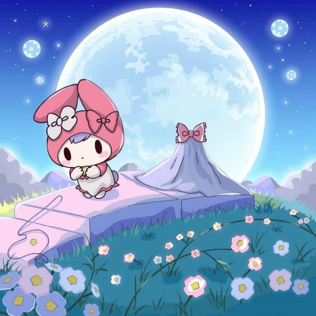 Kawaii My Melody in Anime Style
