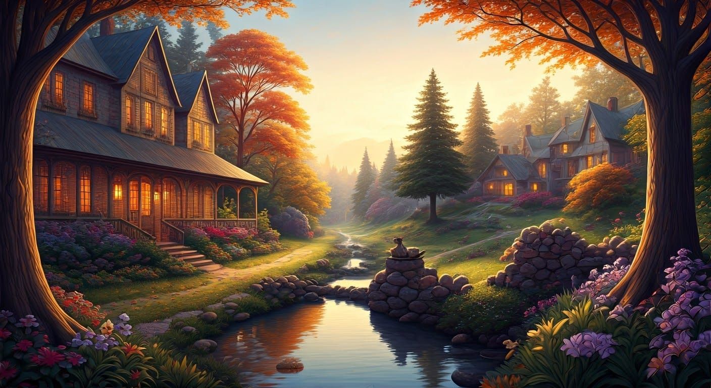 Ethereal Fantasy Cat in Mist, Hyperdetailed