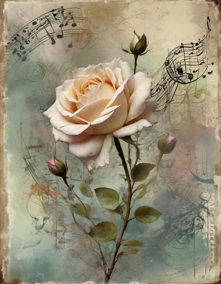 vintage scrapbook page