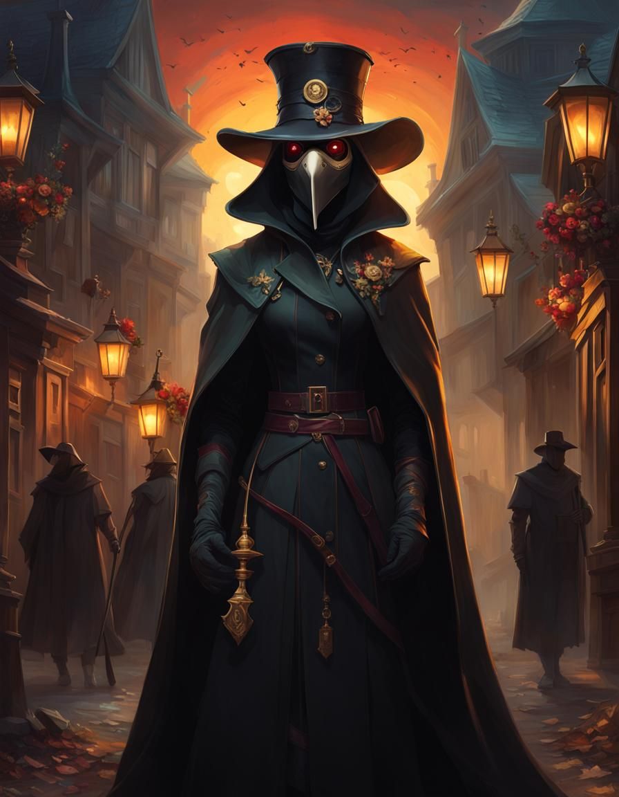 Sunset Shimmer as Plague Doctor in Dark World