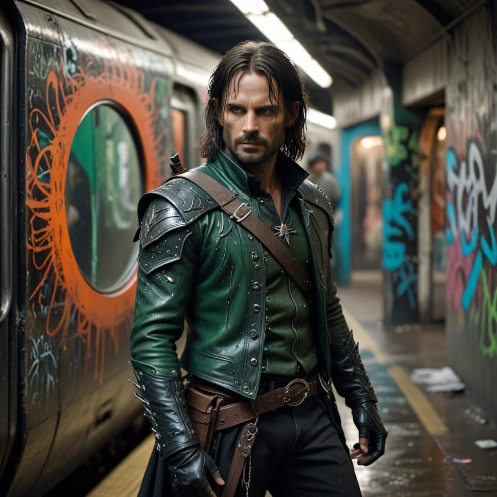 Raw, Sensual Portrait of Strider the Ranger in Punk Phase