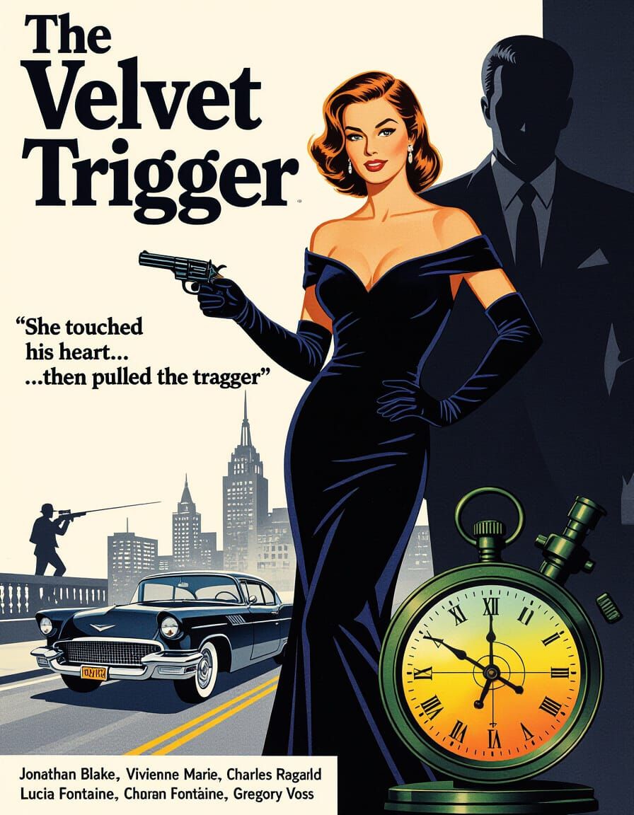 Vintage Spy Movie Poster: The Velvet Trigger