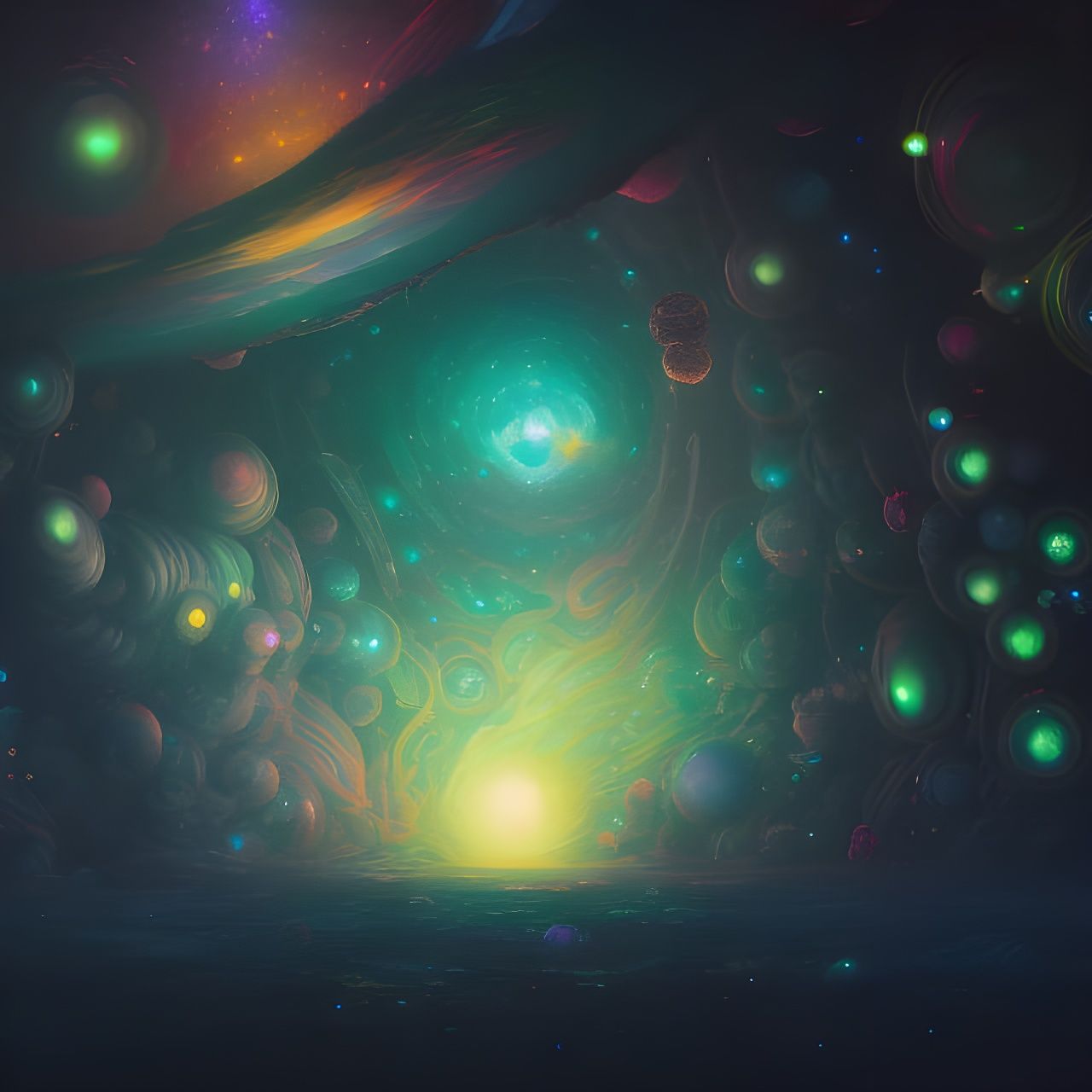 Magical Jar of Nightmares in Comic Book Style