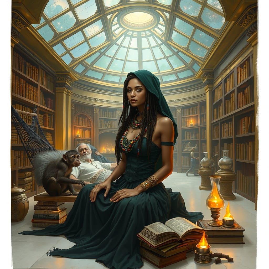 Mystical Healer in a Sacred Temple